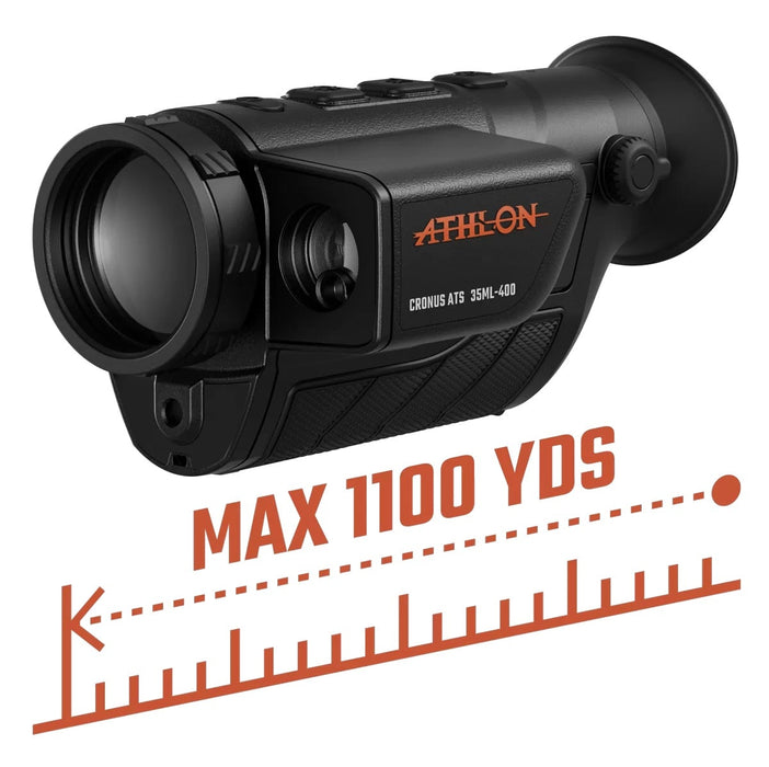 Athlon Cronus 2.6-10.4x ATS 35ML-400 Thermal Monocular Built-In Laser Rangefinder