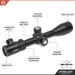 Athlon Optics Argos BTR GEN2 6-24x50mm APLR2 FFP IR MOA Riflescope Body Parts