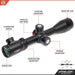  Athlon Optics Argos BTR GEN2 6-24x50mm APMR FFP IR MIL Riflescope Body Parts