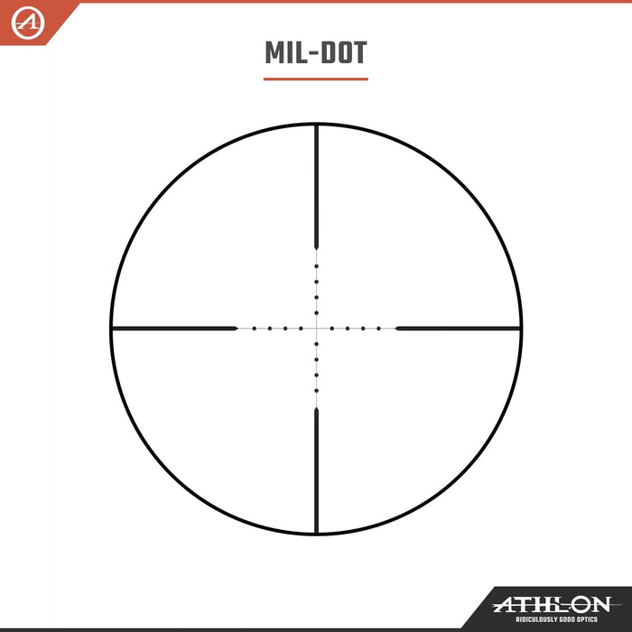 Athlon Optics Argos HMR 4-20x50mm MIL-DOT SFP MIL Riflescope Reticle