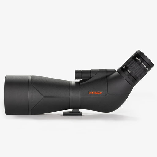 Athlon Optics Cronus G2 Dual Focus 20-60x86mm UHD Angled Spotting Scope Body Side Profile Left