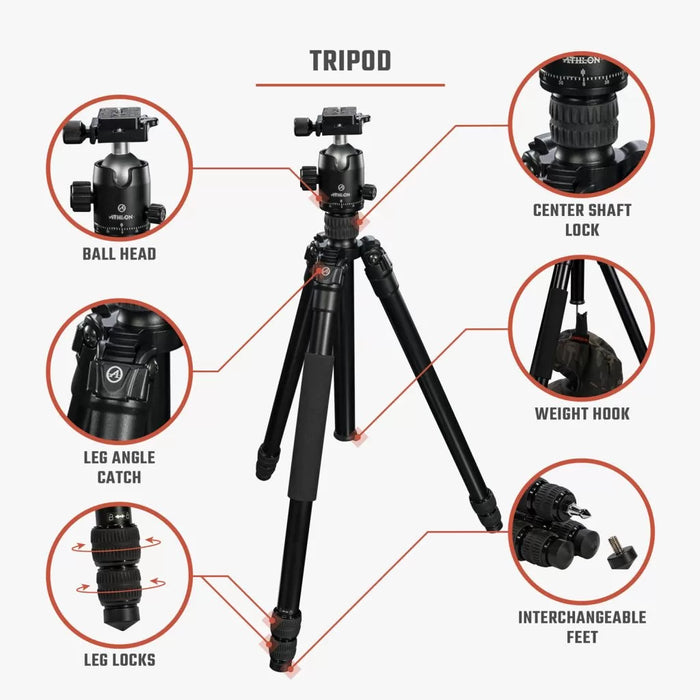 Athlon Optics Midas AL28 Tripod Body Parts