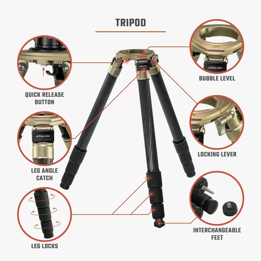 Athlon Optics Midas CF29 Tripod Body Parts