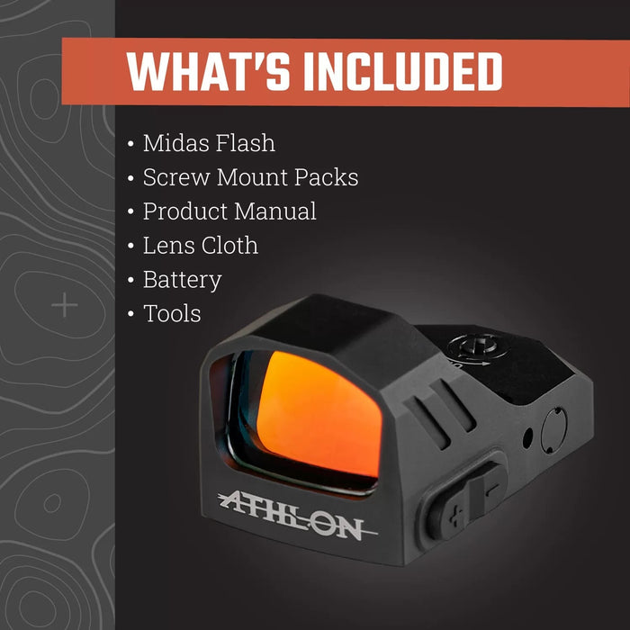 Athlon Optics Midas Flash Red Dot Included Accessories