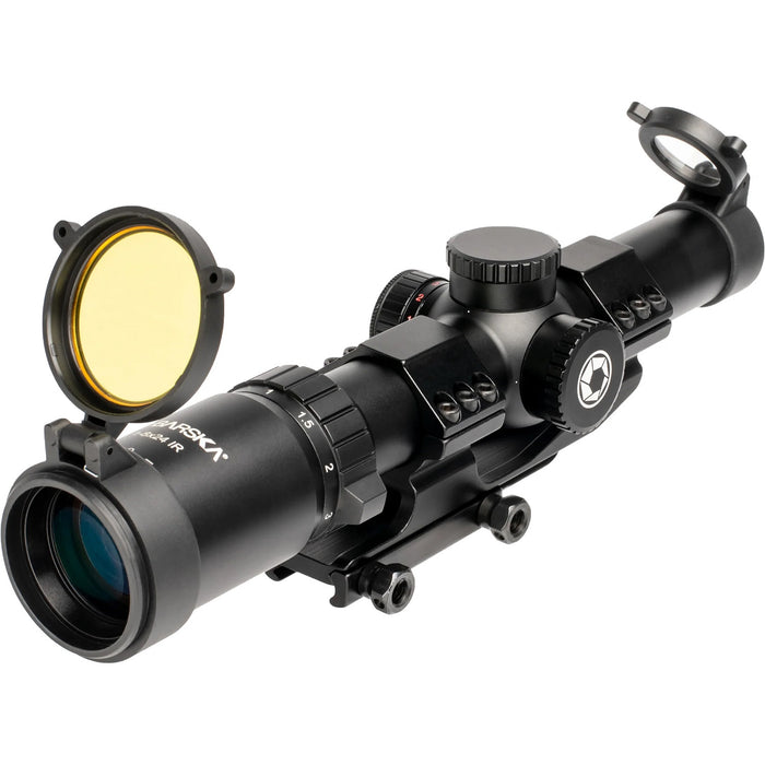 Barska 1-8x24mm HRS .223 BDC IR SWAT-AR Rifle Scope Eyepiece with Lens Cap