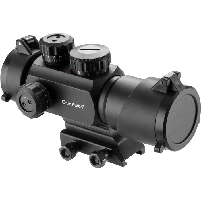 Barska 1x35mm IR AR-X Green / Red Multi Reticle Rifle Scope Body Lens Caps