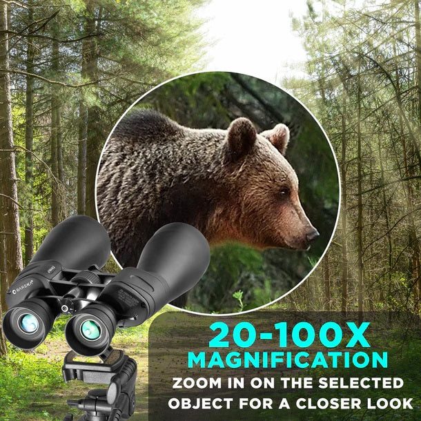 Barska 20-100x70mm Gladiator Zoom Binoculars 20-100x Zoom