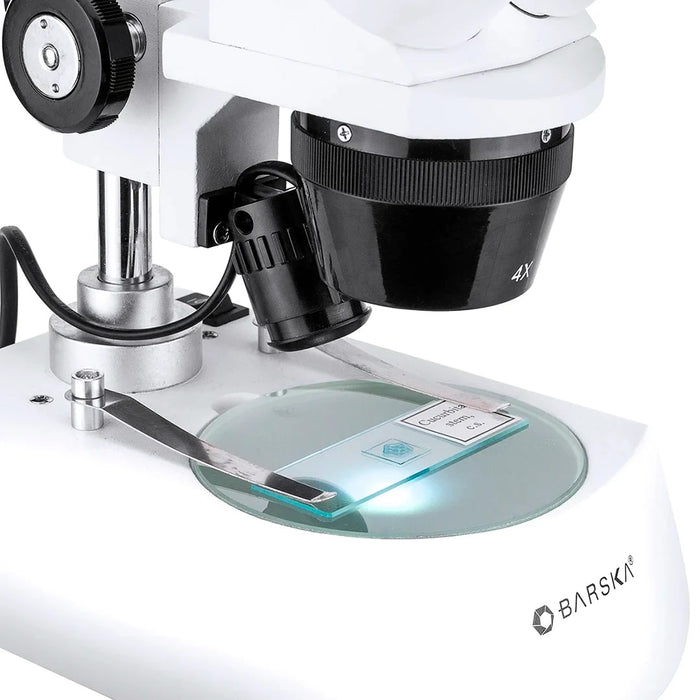 Barska 20x, 40x Stereo Binocular Microscope with Glass Plate