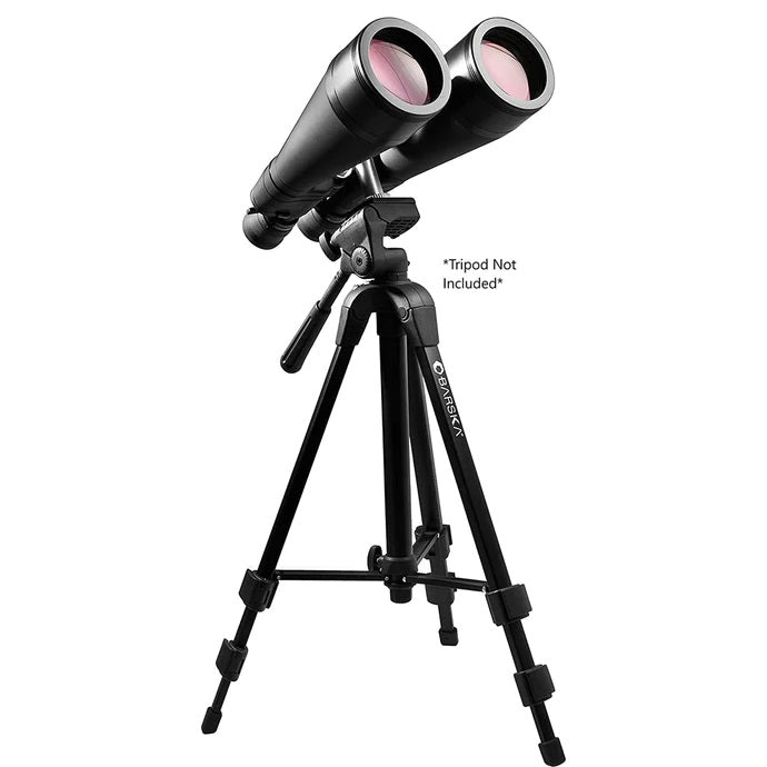 Barska 25-125x80mm Gladiator Zoom Binoculars Mounted In a Tripod
