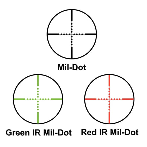Barska 3-9x42mm IR 2nd Generation Compact Rifle Scope Mil-Dot Reticles