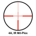 Barska 3-9x42mm IR B.D.C. Contour Compact External Range Drum Rifle Scope 4A IR Mil-Plex Reticle