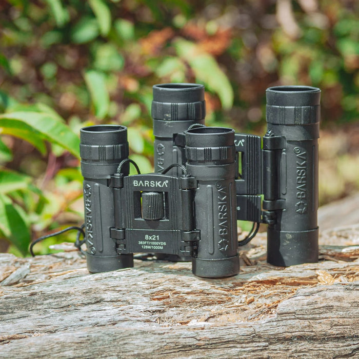 Barska 8x21mm Lucid View Compact Binoculars, 1st Gen - AB10108 Lifestyle Photo