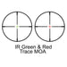 Barska Contour 3-9x42mm IR Compact Rifle Scope with Trace Reticle IR Green & Red Trace MOA