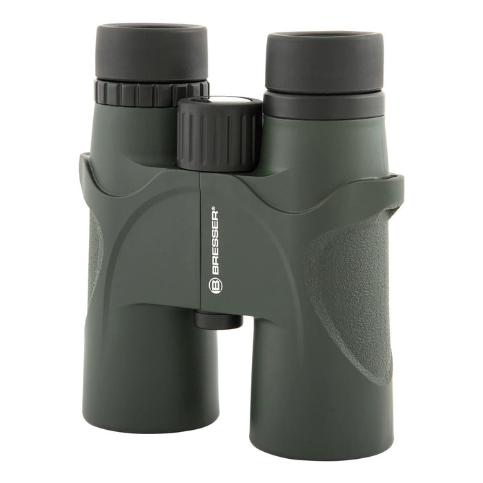 Bresser Condor 10x42mm Binoculars Standing Left Side Profile of Body