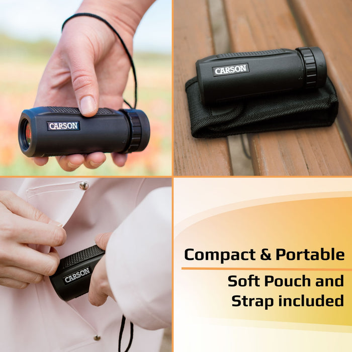 Carson BlackWave™ 10x25mm Monocular Compact and Portable