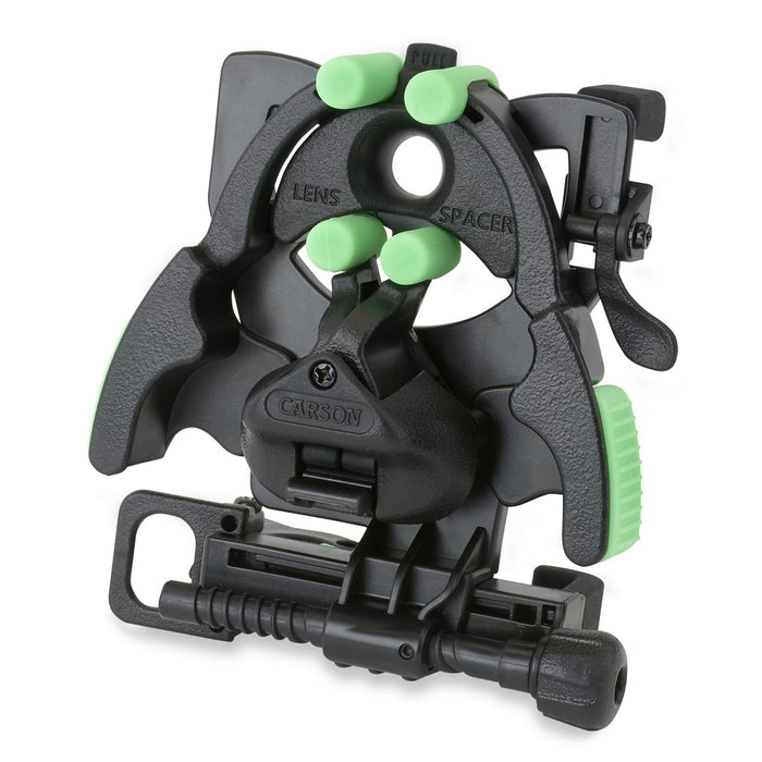 Carson HookUpz™ 2.0 Universal Smartphone Digiscoping Adapter Standing Up