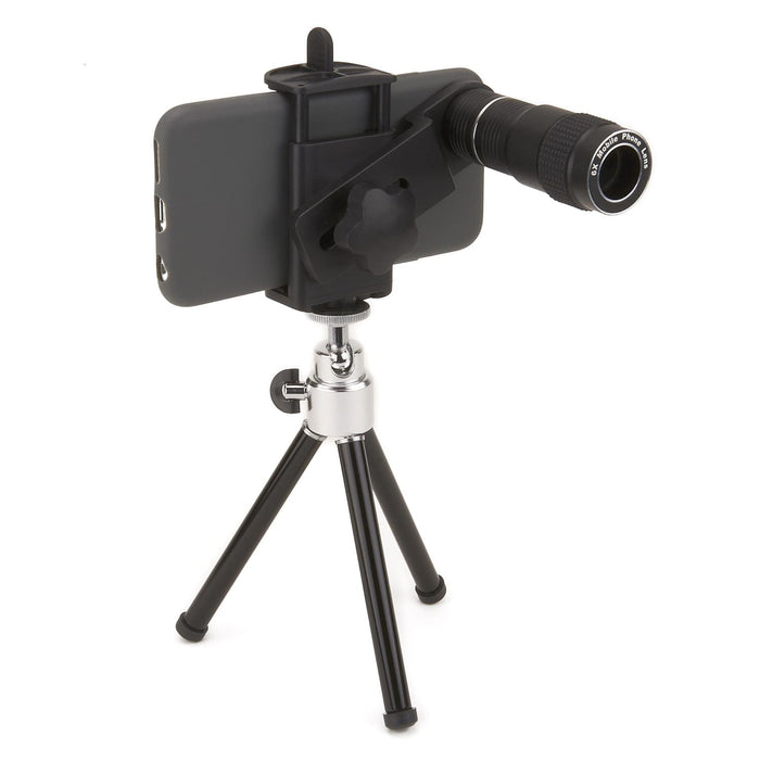 Carson HookUpz™ Telephoto Lens Monocular Smartphone Digiscoping Adapter Kit Side Profile Left