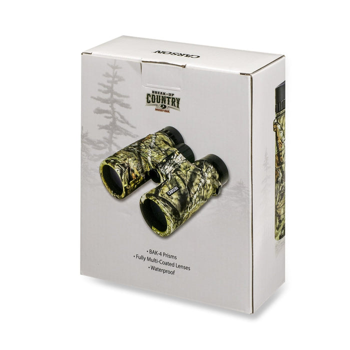 Carson JR Series 10x42mm Waterproof Binoculars in Mossy Oak Box