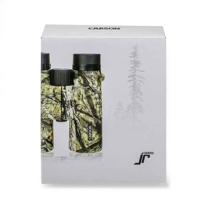 Carson JR Series 10x42mm Waterproof Binoculars in Mossy Oak Front Box