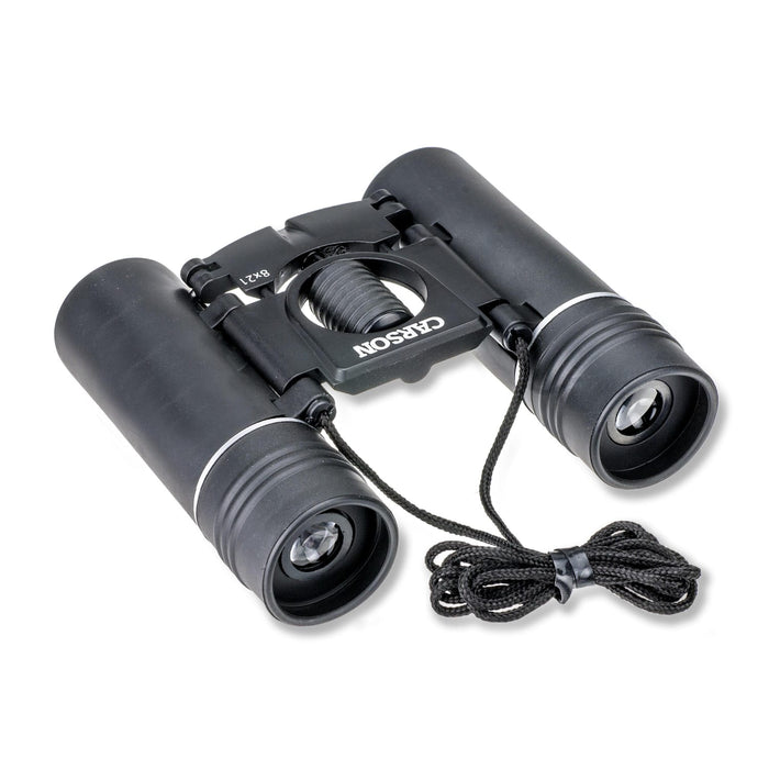 Carson Kinglet™ 8x21mm Compact Roof Prism - KB-821 Body Eyepieces and Neck Strap