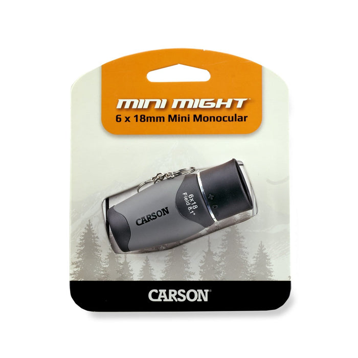 Carson MiniMight™ 6x18mm Monocular with Carabiner Clip Sealed
