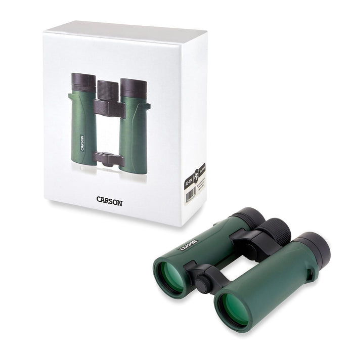 Carson RD Series 10x34mm Compact Binoculars Body and Box 