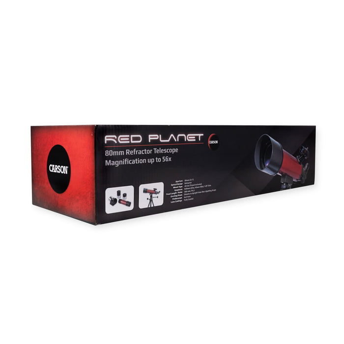 Carson Red Planet 25-56x80mm Refractor Telescope Box