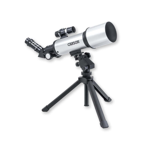 Carson SkyChaser™ 133.5x70mm Refractor Telescope with Tabletop Tripod