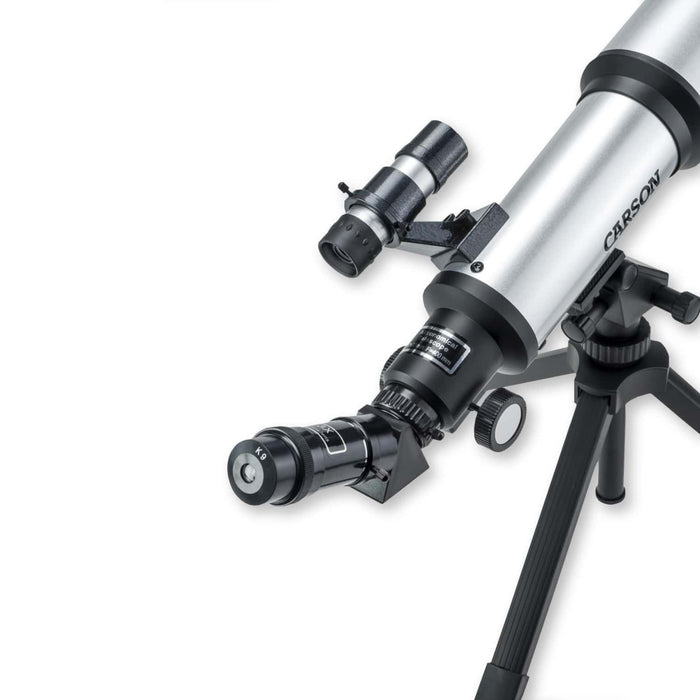 Carson SkyChaser™ 133.5x70mm Refractor Telescope with Tabletop Tripod Eyepiece