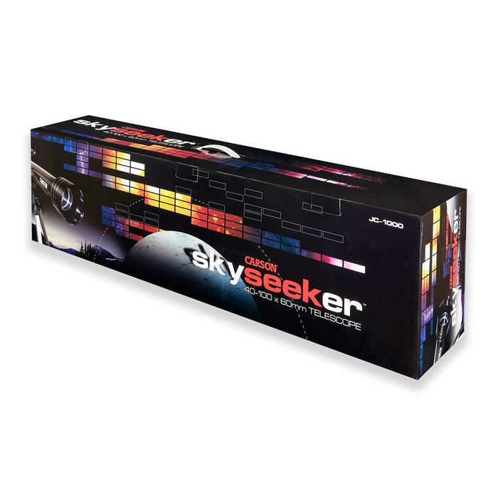 Carson SkySeeker™ 40-100x60mm Refractor Telescope Box
