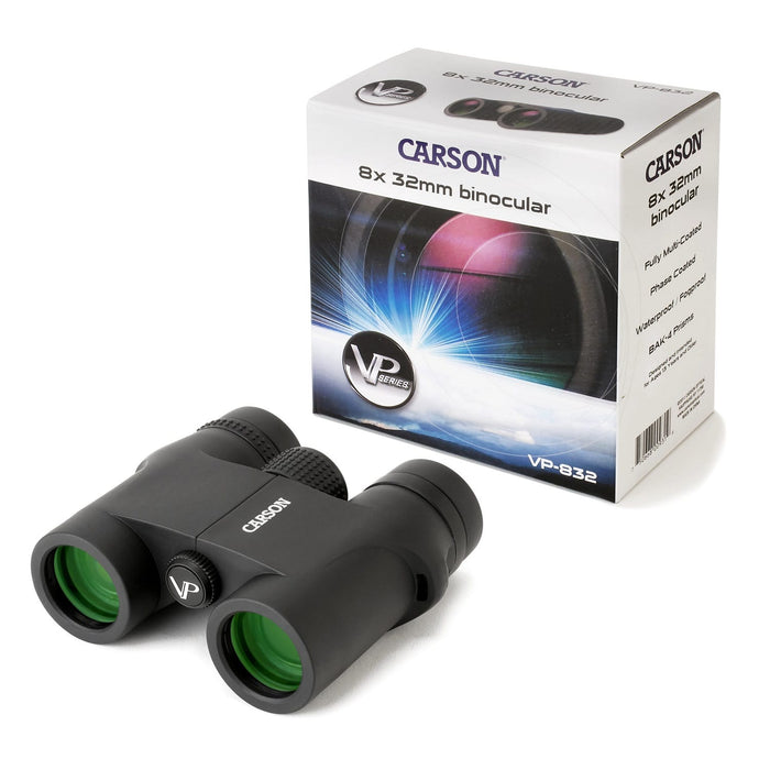 Carson VP Series 8x32mm HD Binoculars Body and Box