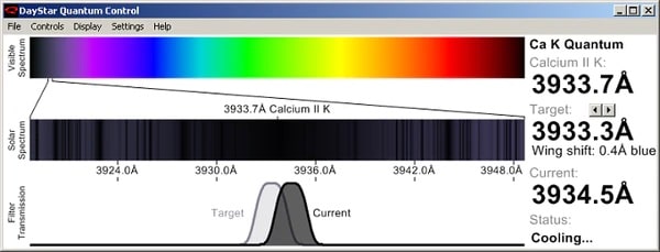 DayStar Quantum 5Å PE Solar Filter Calcium II H-Line Quantum Control