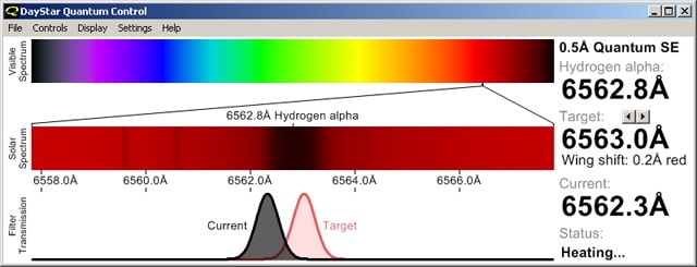 DayStar Quantum H-Alpha 0.3Å PE Solar Filter Quantum Control