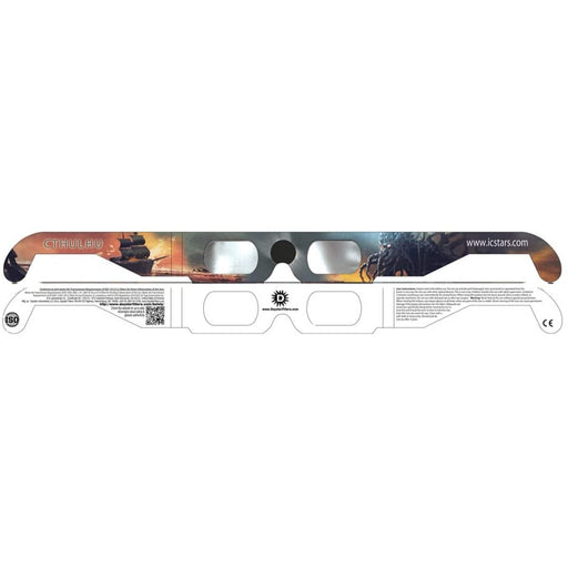Daystar Cthulhu Style Funner Eclipse Solar Glasses Body Front and Back Profile