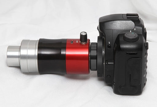 Daystar Filters Quark to T Adapter Attached to a Camera