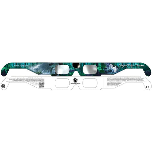 Daystar Magical Eclipse Unicorns Style Funner Eclipse Solar Glasses Front and Back Profile