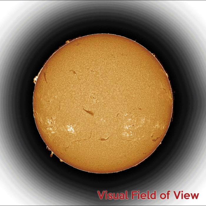 Daystar Sol 130mm f/14.5 Dedicated Hydrogen-Alpha Solar Telescope - Model #SOL130mm - Visual Field of View