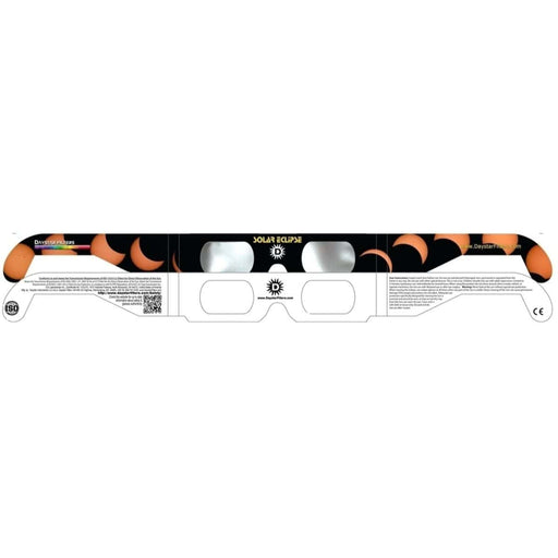 Daystar Solar Eclipse Style Eclipse Solar Glasses Body Front and Back Profile