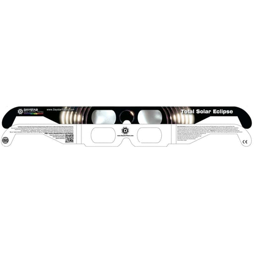 Daystar Total Solar Eclipse Style Eclipse Solar Glasses Body Front and Back Profile