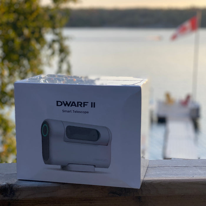 DWARF II Smart Telescope  Solar Edition Packaging on Cottage Deck