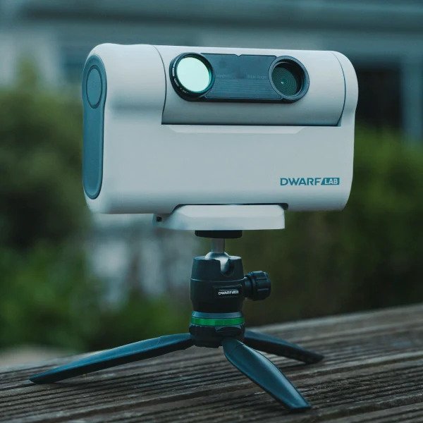 DWARF II Smart Telescope Standing on Deck Outside