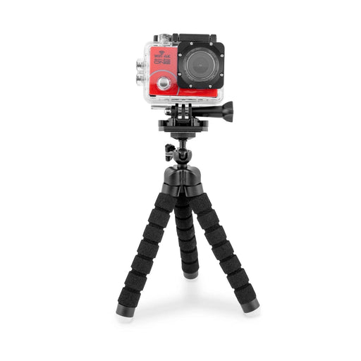 Explore One 4K Action Camera with WiFi with Case on Tripod