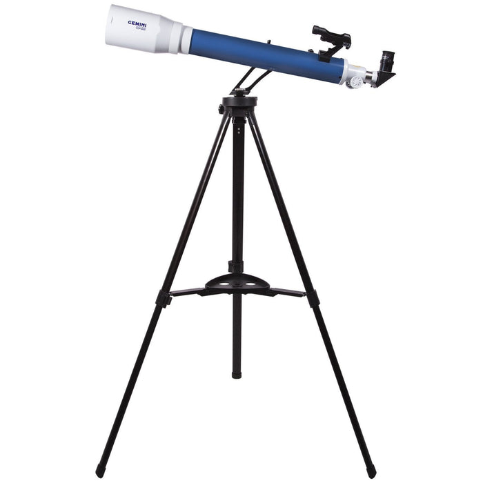 Explore One Gemini 70mm Refractor Telescope Ultimate Bundle Package and Bonus Accessories Body Side Profile Left