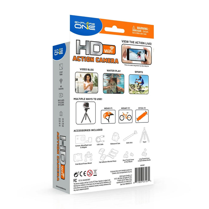Explore One HD WiFi Action Camera Box