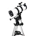 Explore Scientific 114mm Newtonian Reflector Telescope with Equatorial Mount Body Side View Profile 
