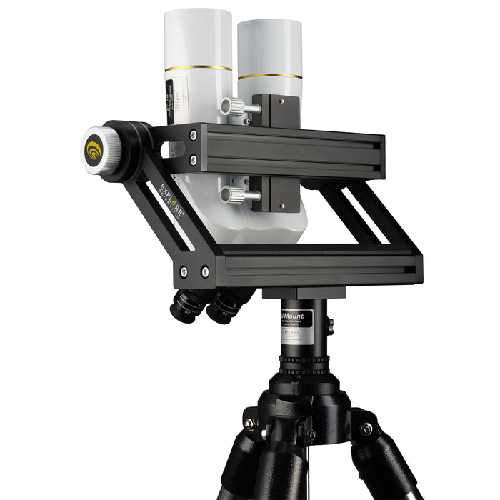 Explore Scientific 15-50x70mm BT-70 SF Large Binoculars with 62 Degree LER Eyepieces Attached in U Mount Tripod