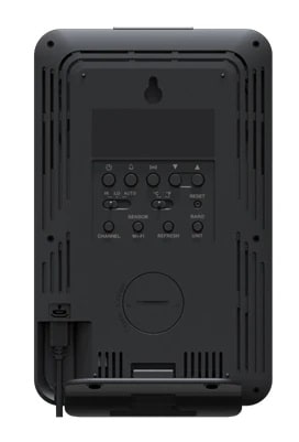 Explore Scientific 5-in-1 WiFi Professional Weather Station with Weather Underground Console Back Profile