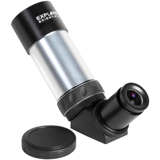 Explore Scientific 8x50mm Illuminated Polar Right Angle Finder Scope with Battery Life Illuminator II Finder Scope Body