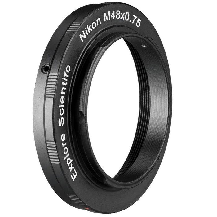 Explore Scientific Camera-Ring M48x0.75 for Nikon Body Facing Right
