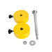 Explore Scientific Counterweight Set for Truss Tube Telescope DOB - Complete Counterweight Set with Two 2.5 lb Yellow Weights, Mounting Shaft, Nut and Washer